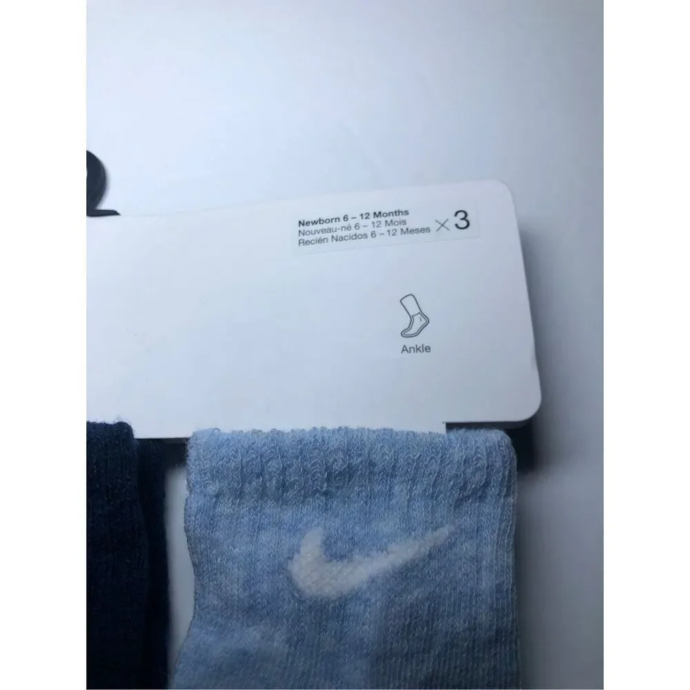 Nike Baby Ankle Gripper Socks 3-pack 6-12 Months